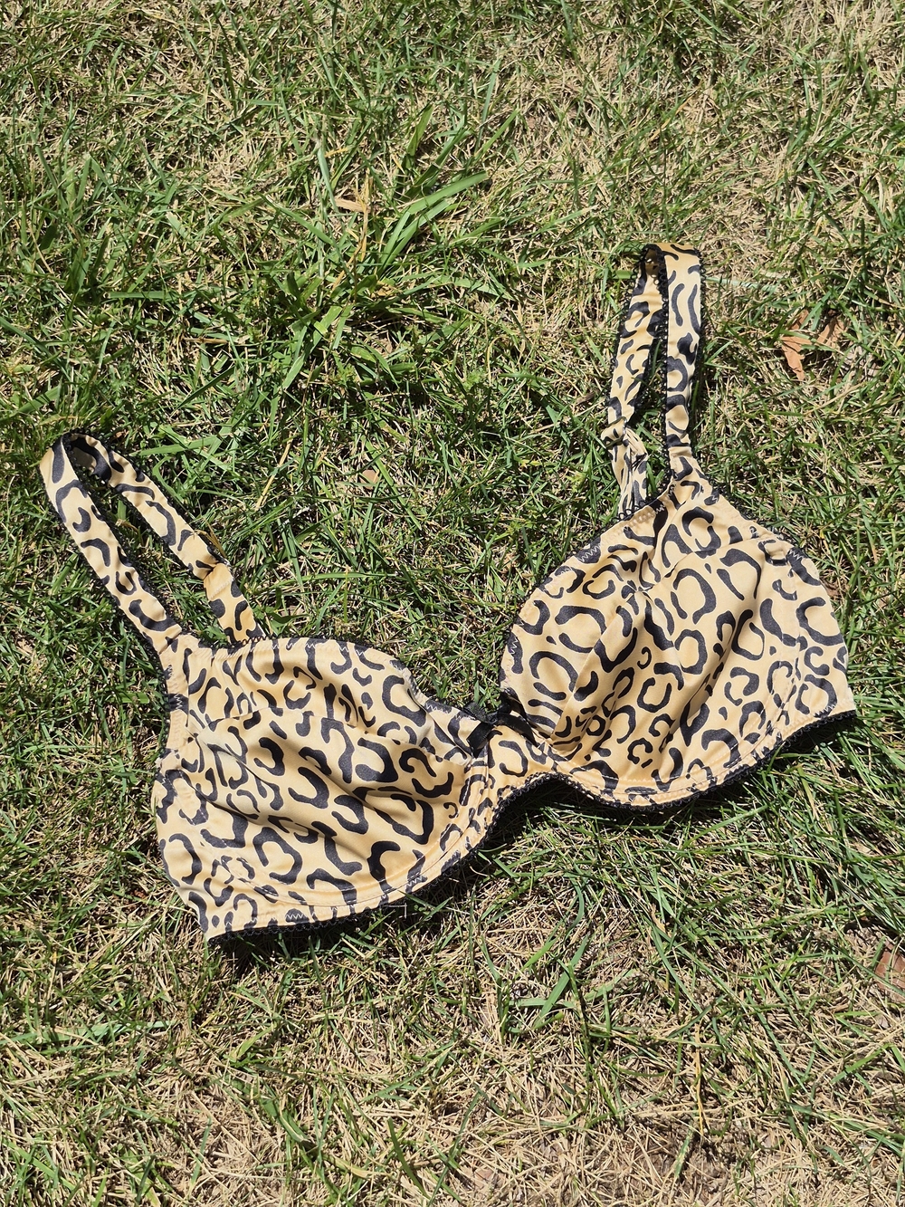For Love & Lemons Leopard Print Unlined Underwire Bra-SDD